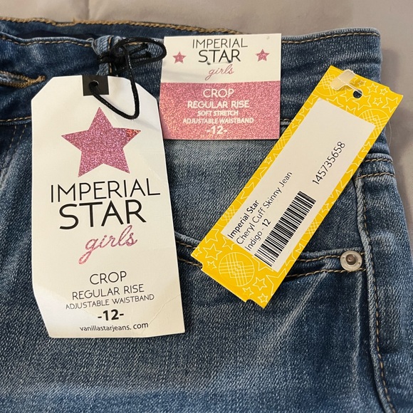 NWT Girls Size 12 Jean Capri - Picture 3 of 3